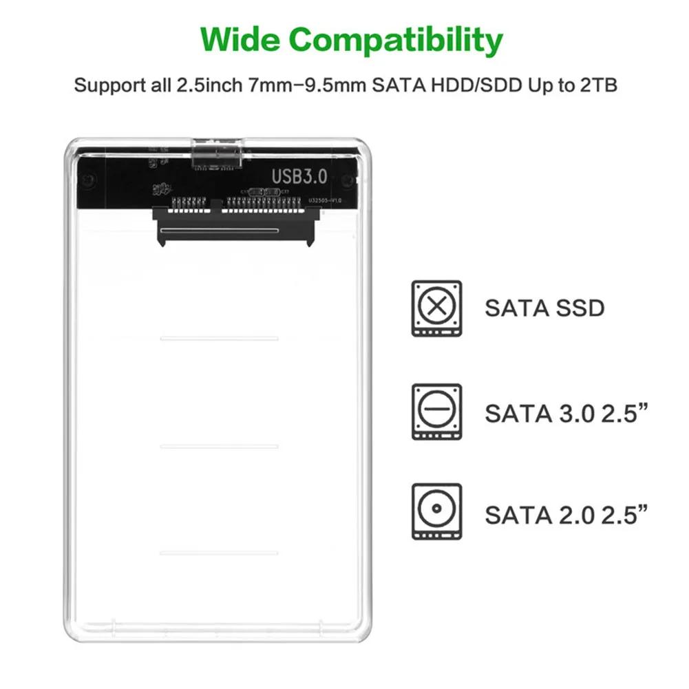 Ʈ º  HDD  SSD ̽, 2.5 ġ USB 3.1, CŸ SATA HDD SSD Ŭ, ϵ ũ ̺